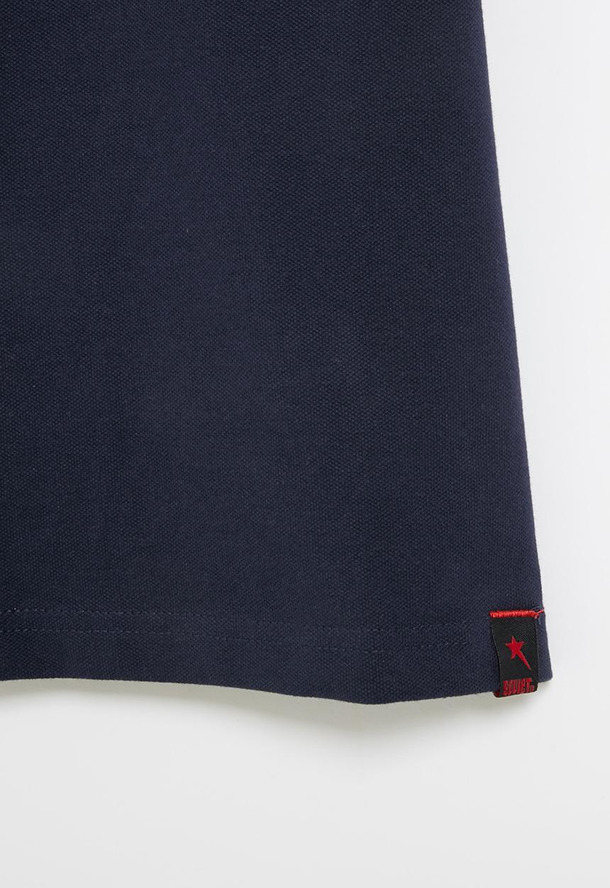 SOVIET - B cordova boys short sleeve pique golfer - navy