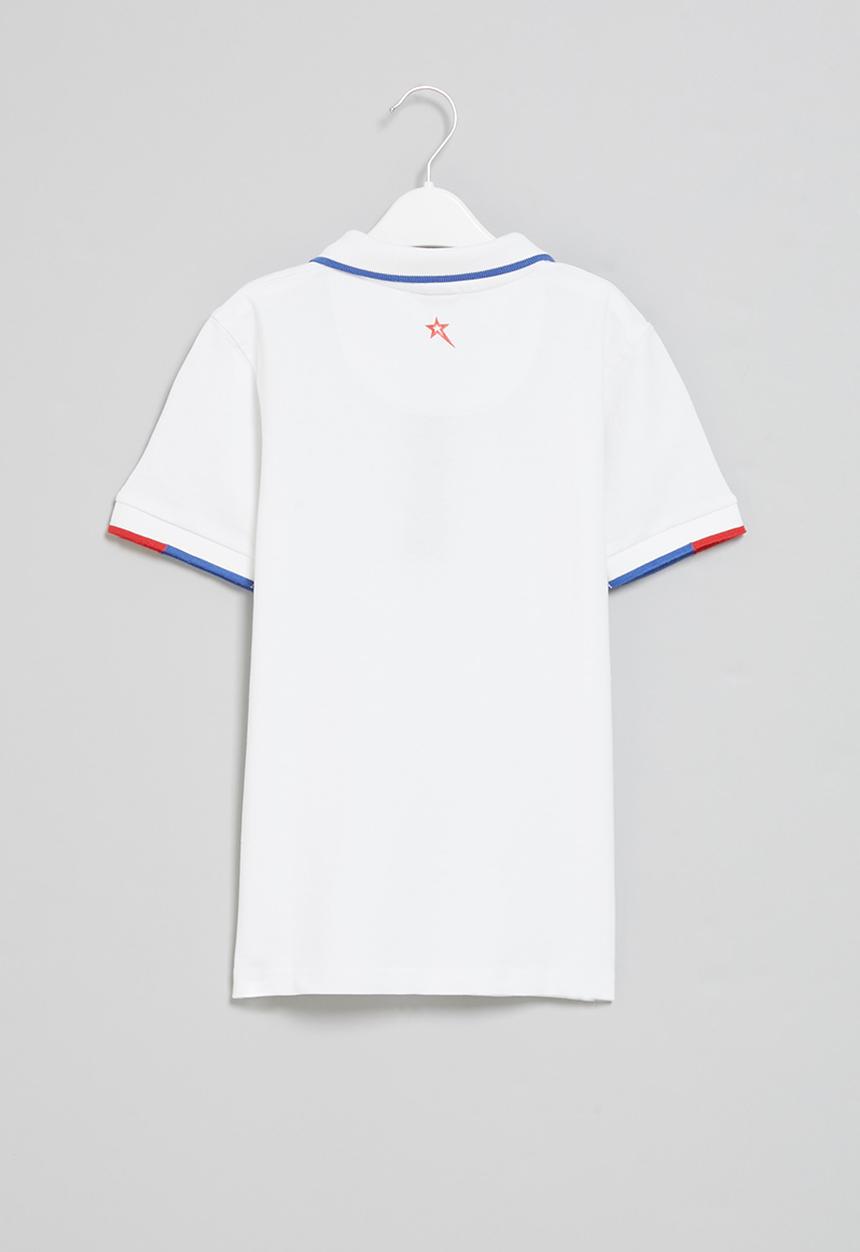 SOVIET - B cordova boys short sleeve pique golfer - white