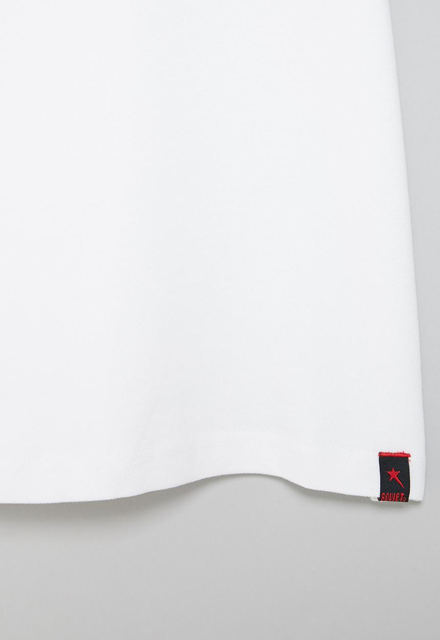 SOVIET - B cordova boys short sleeve pique golfer - white