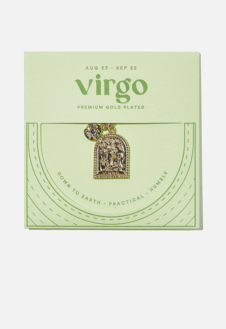Rubi - Premium zodiac necklace - gold plated virgo