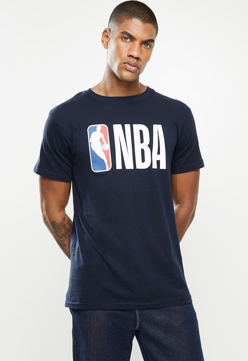 NBA - Icon logo NBA straight hem printed t-shirt - navy