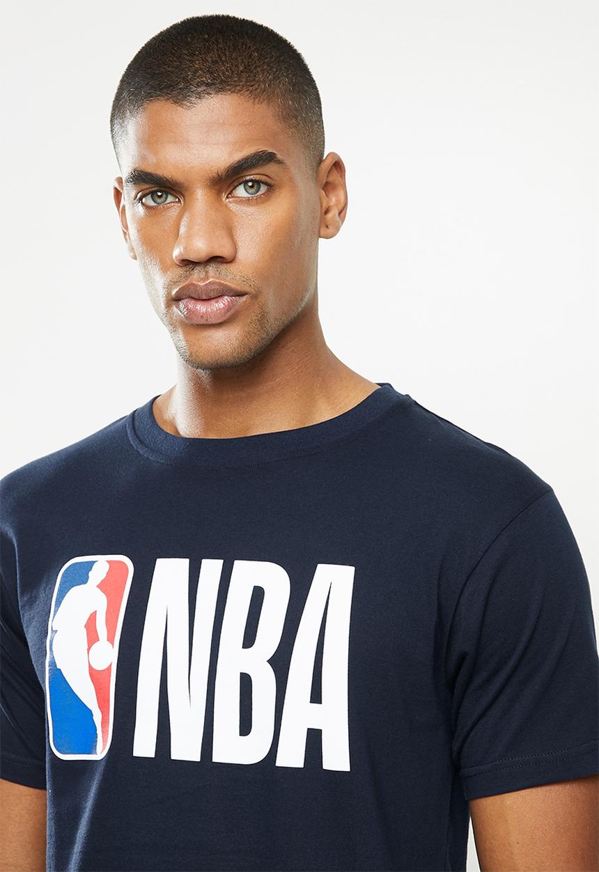 NBA - Icon logo NBA straight hem printed t-shirt - navy