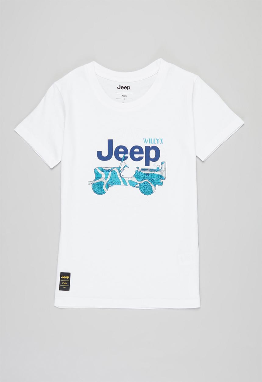 JEEP - Boys short sleeve graphic tee - white