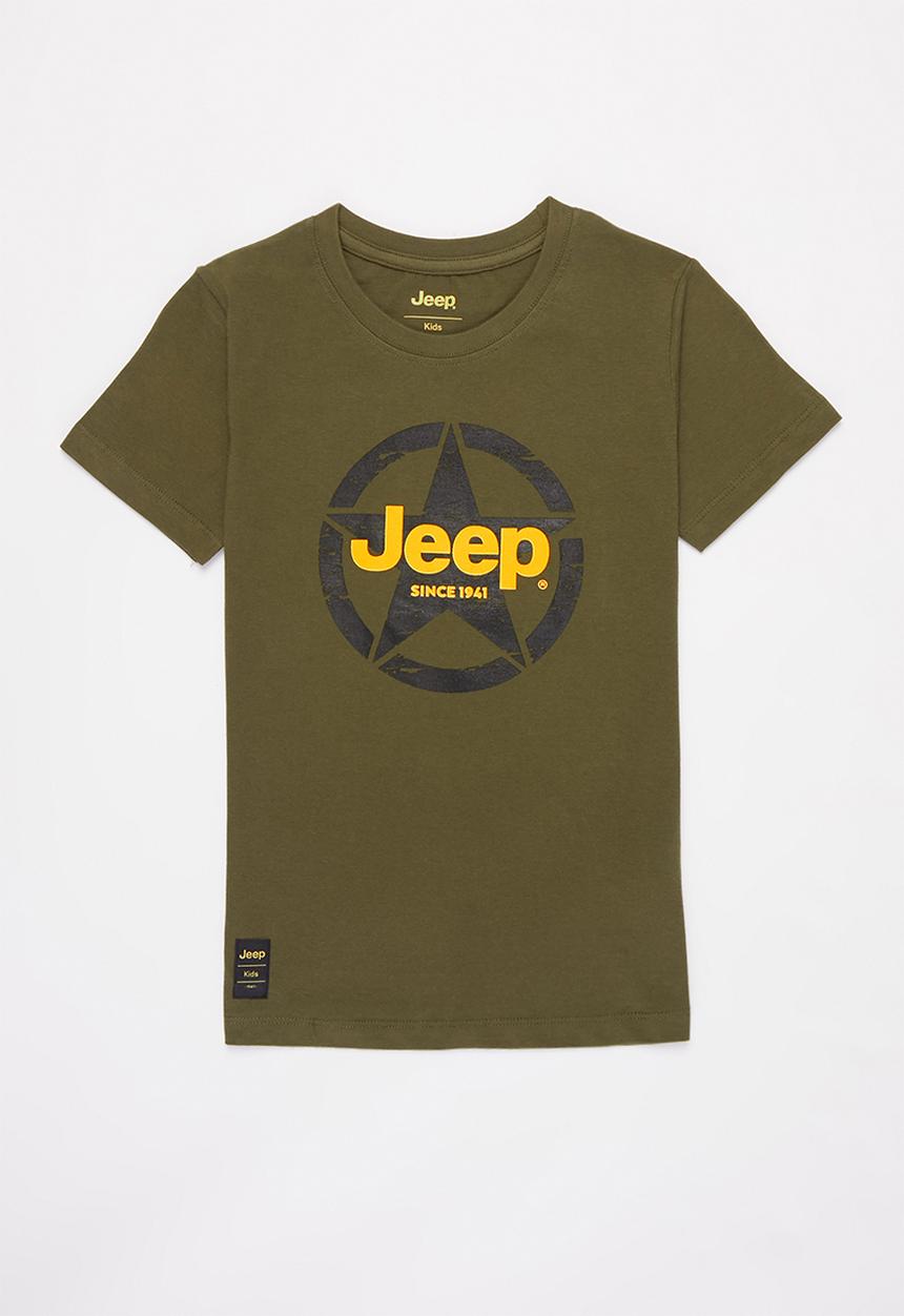 JEEP - Boys short sleeve graphic tee - green