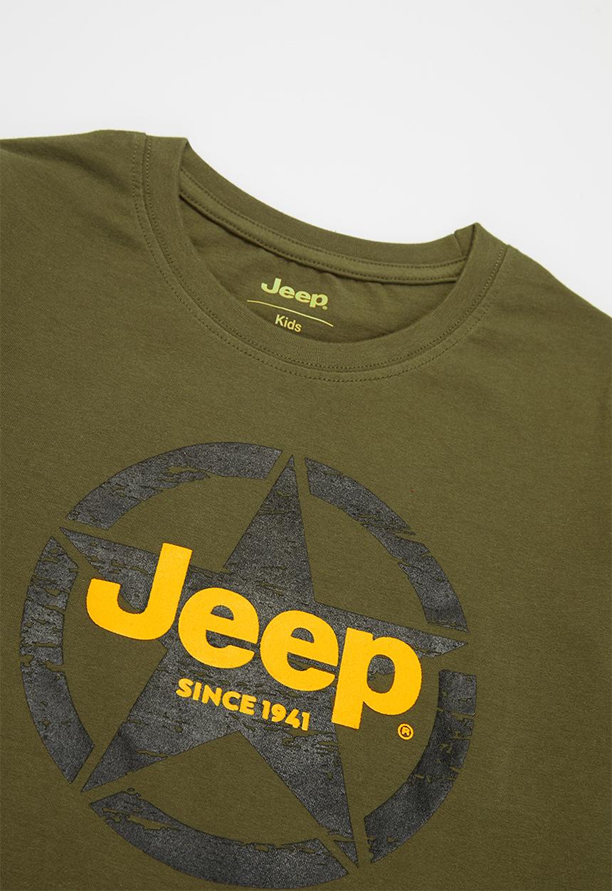 JEEP - Boys short sleeve graphic tee - green