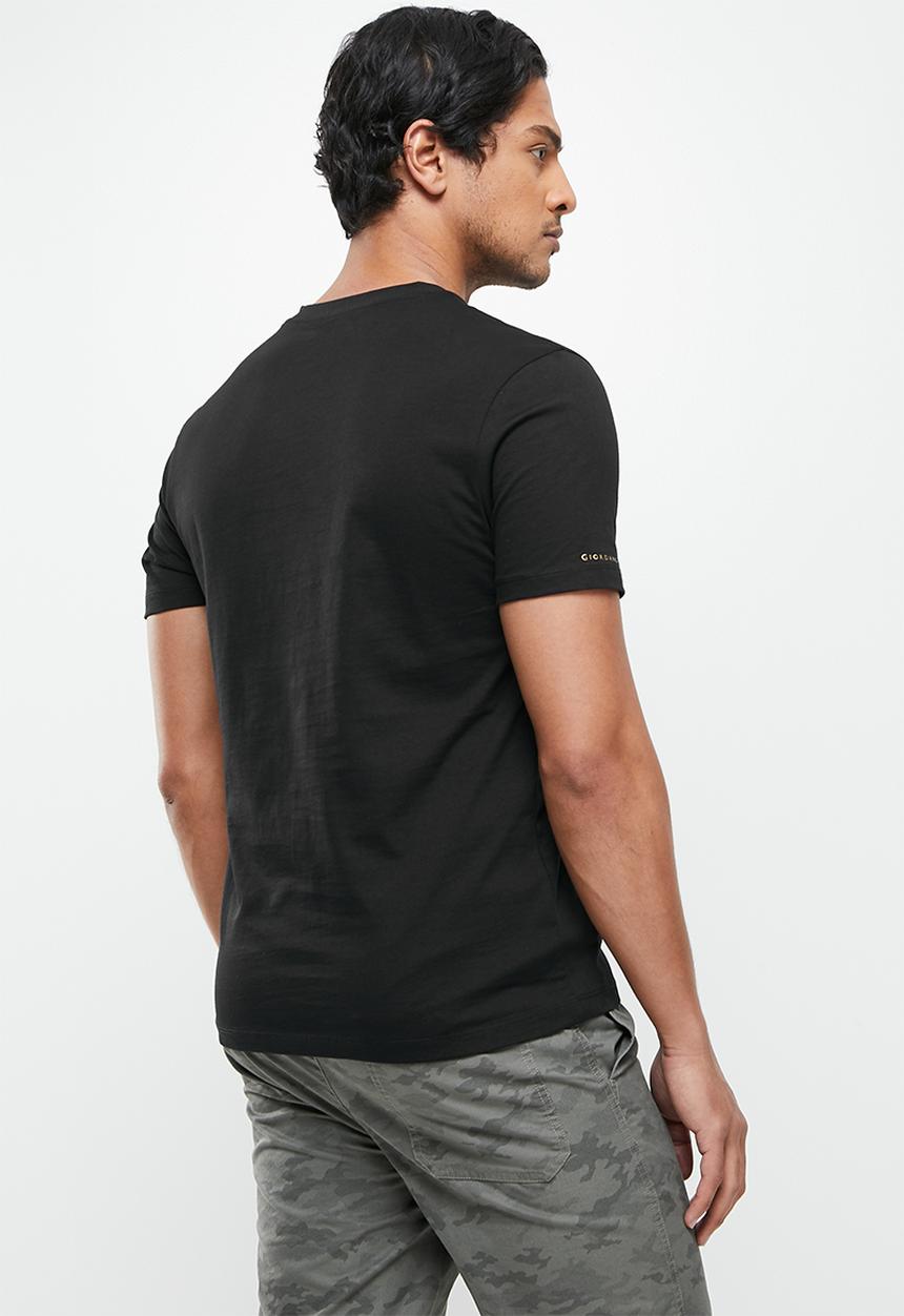 Giordano - Solid V-neck base tee - black 