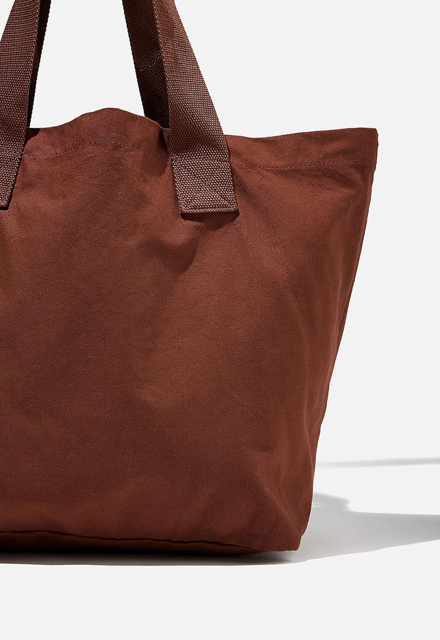 Rubi - Canvas tote bag - sienna brown
