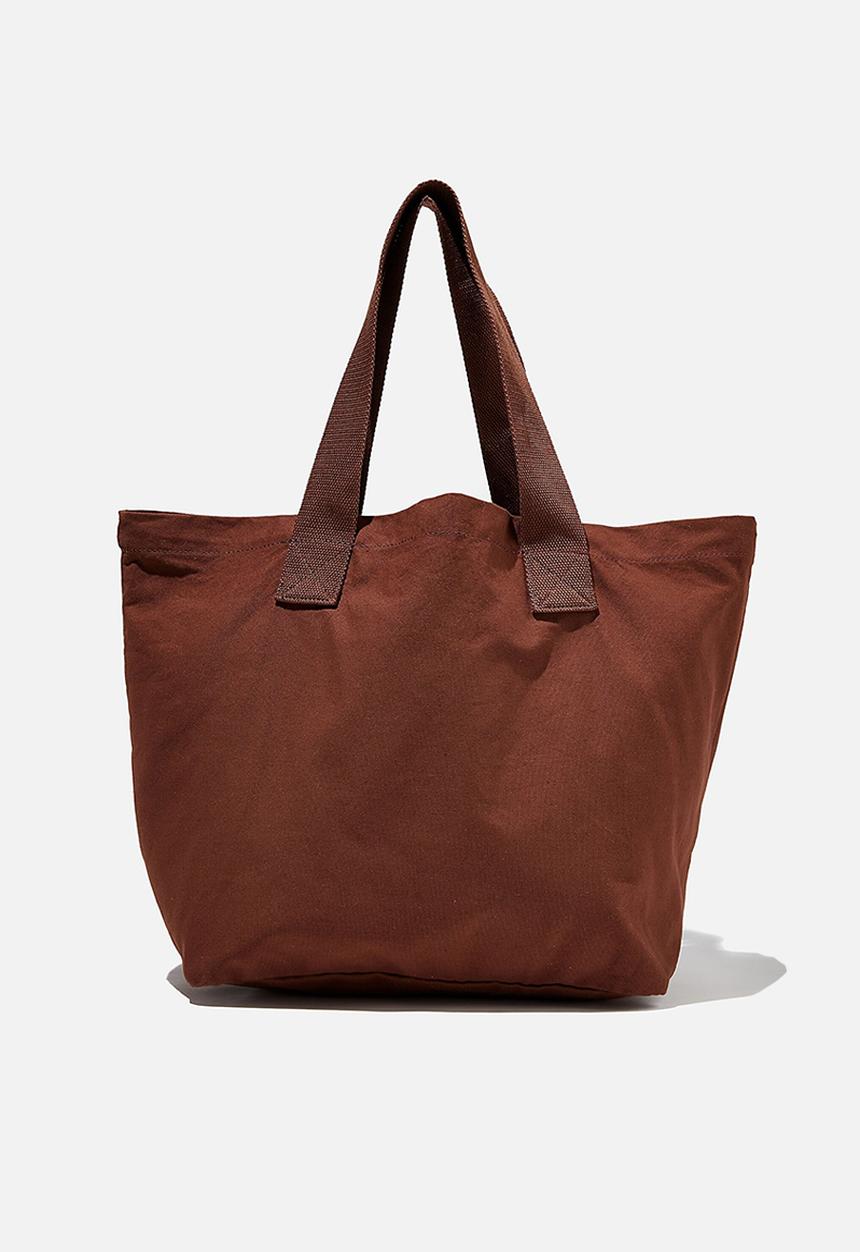 Rubi - Canvas tote bag - sienna brown