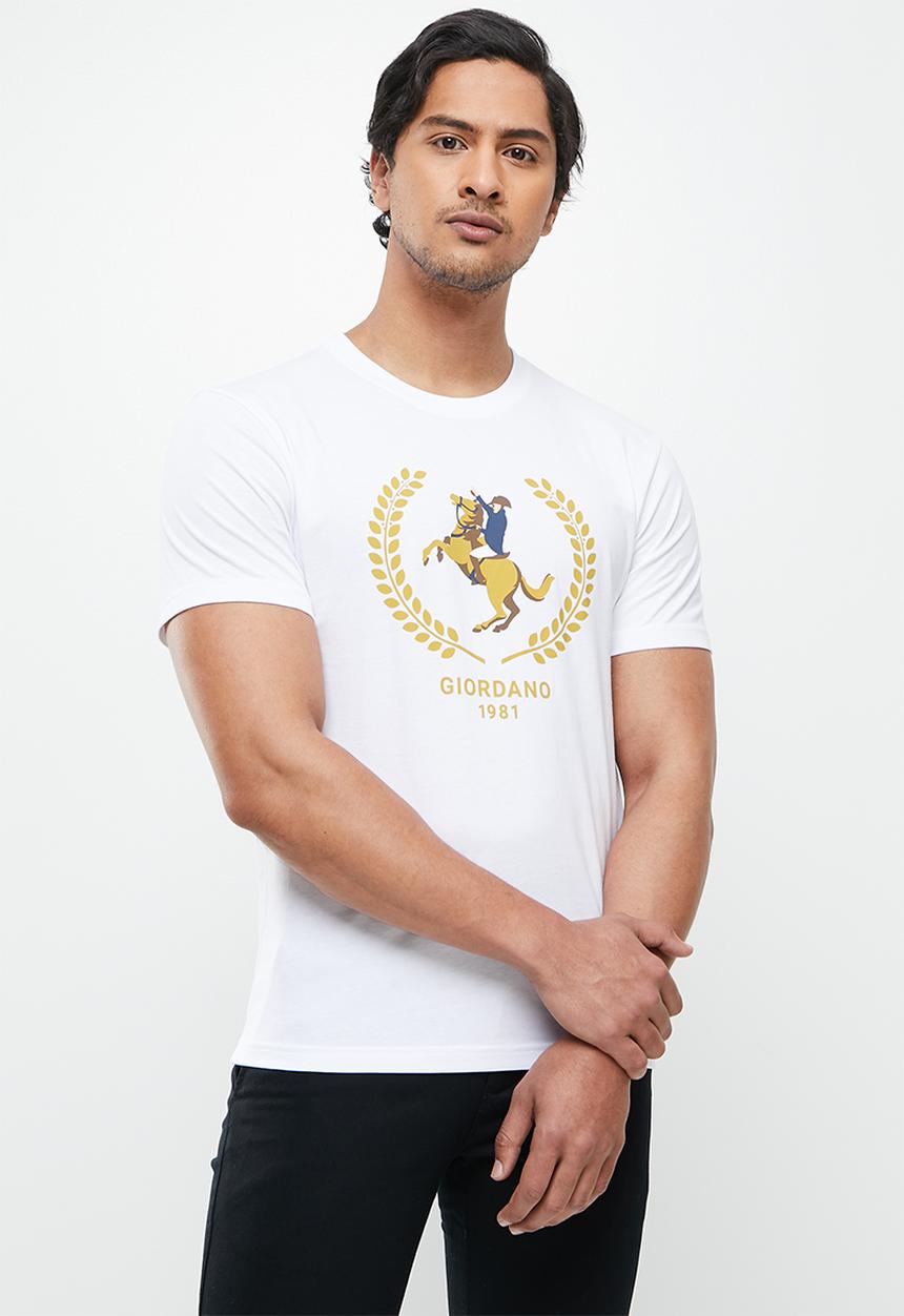 Giordano - Napo print tee - white 