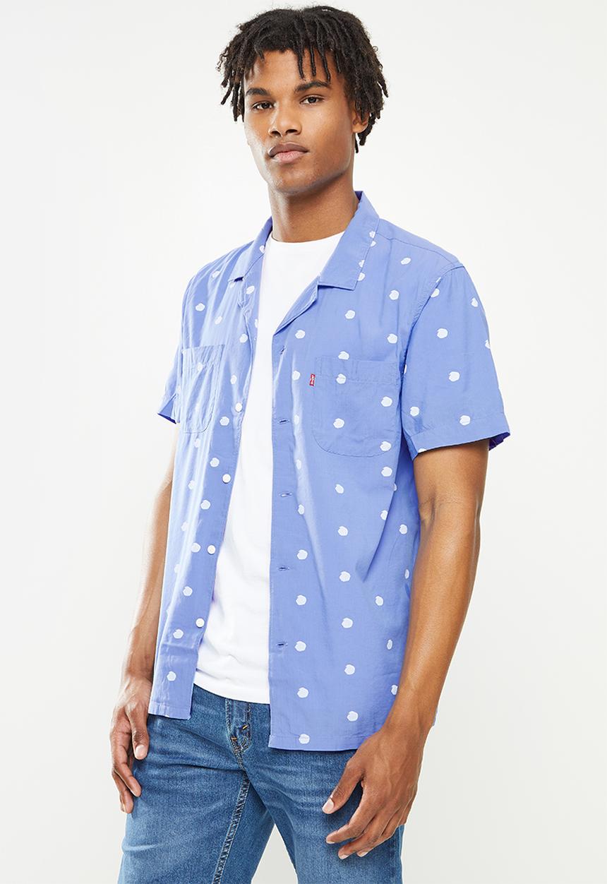 Levi’s® - Short sleeve classic camper stamp dot ultramarine - blue