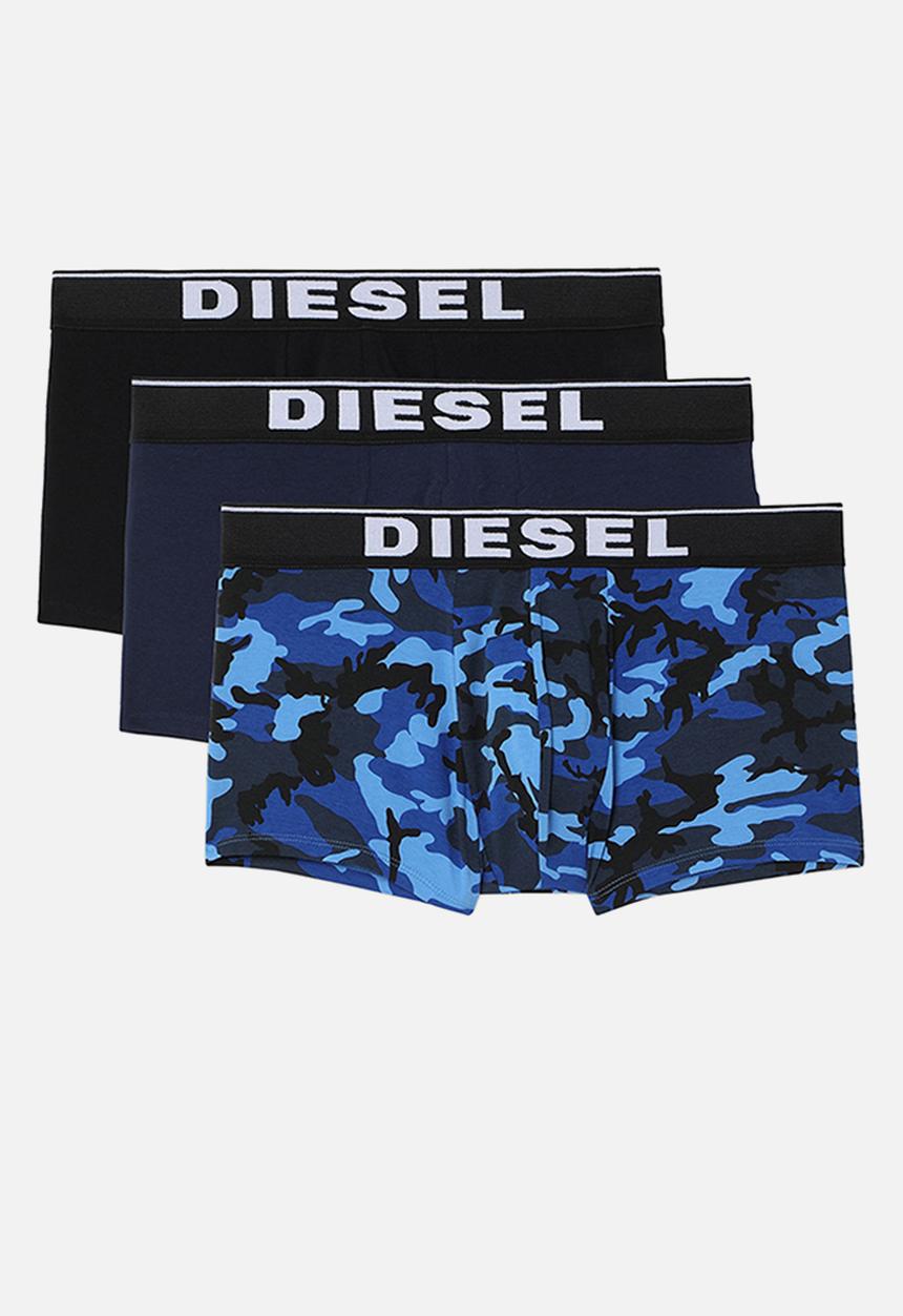 Diesel  - Umbx-damien three pack boxer-shorts - black & navy 