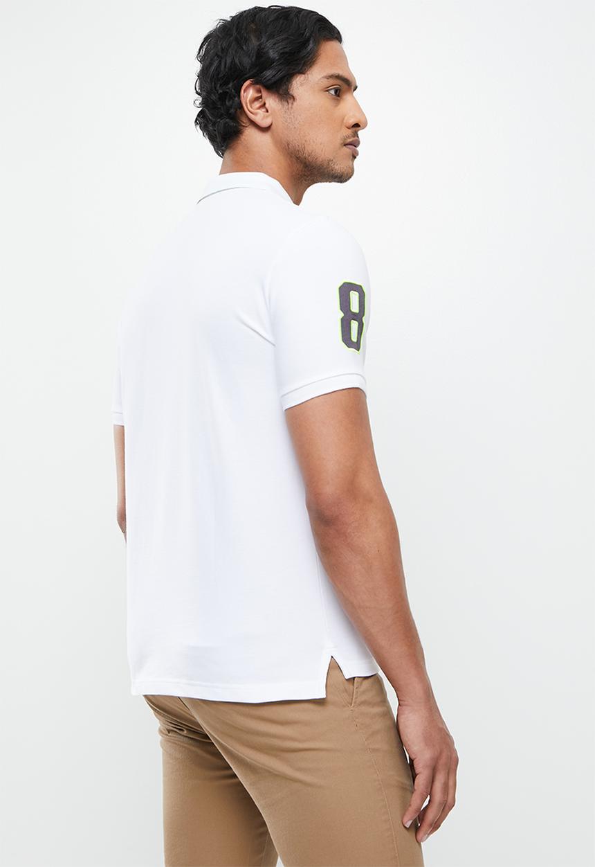 Giordano - 3d lion embriod golfer - white 