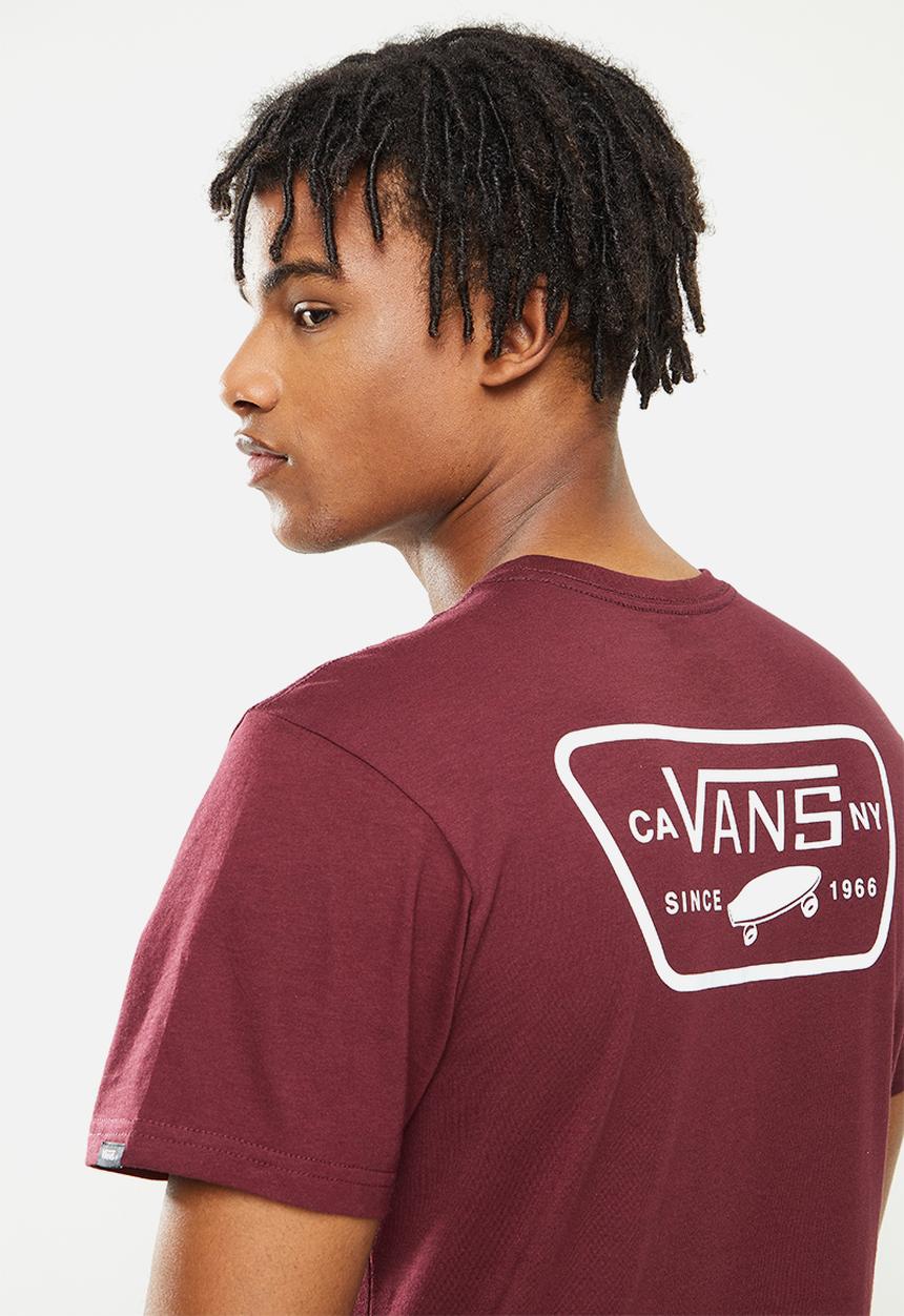 Vans - Full patch back short sleeve - burgundy