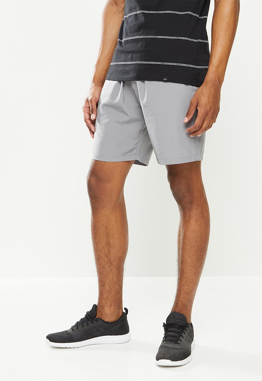 basicthread - Elastic waistband plain shorts - grey
