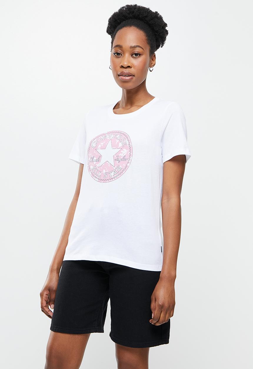 Converse - Hybrid flower chuck patch infill classic tee - white