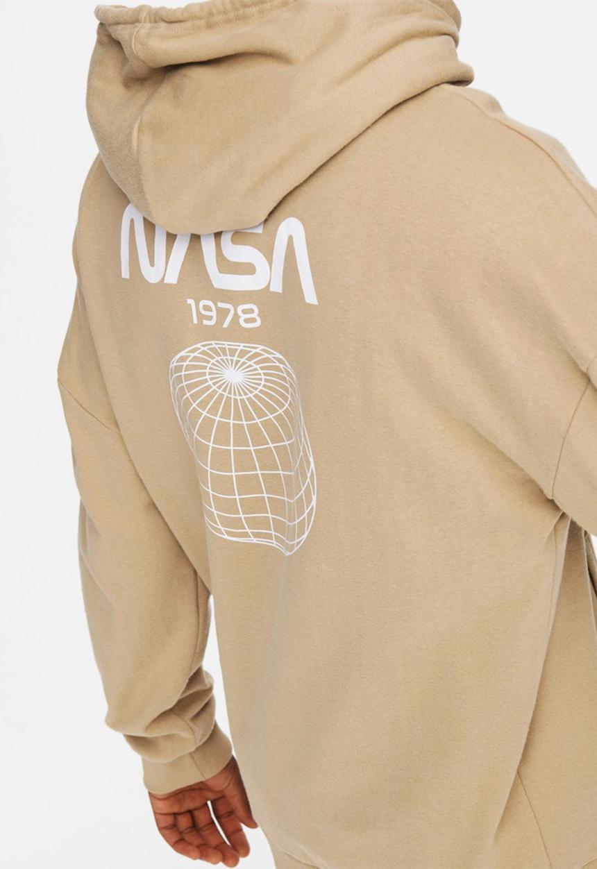 Only & Sons - Nasa life rlx sweat hoodie - stone