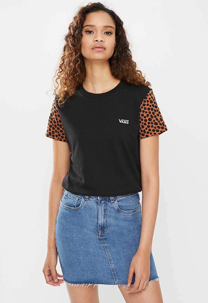 Vans - Wild colorblock - black/animal print