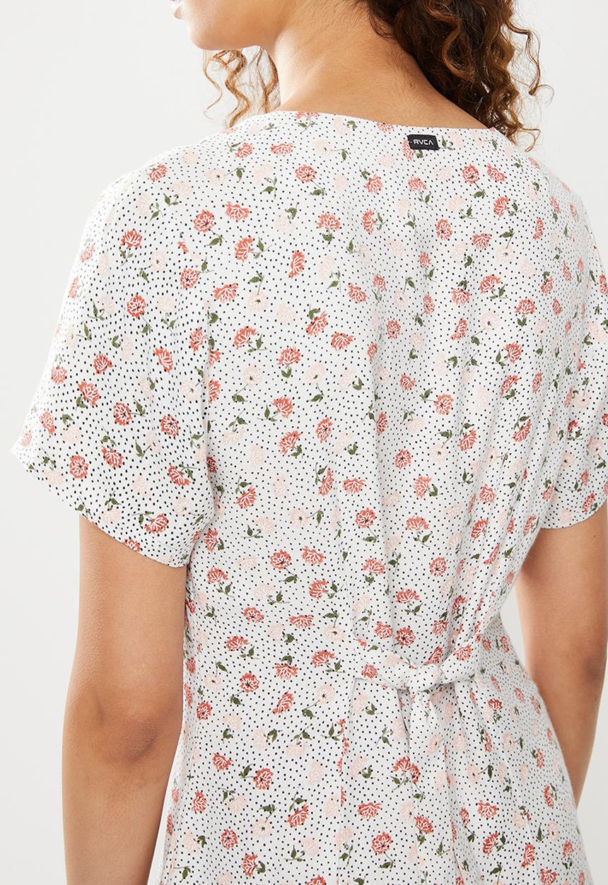 RVCA - Once more dress - white