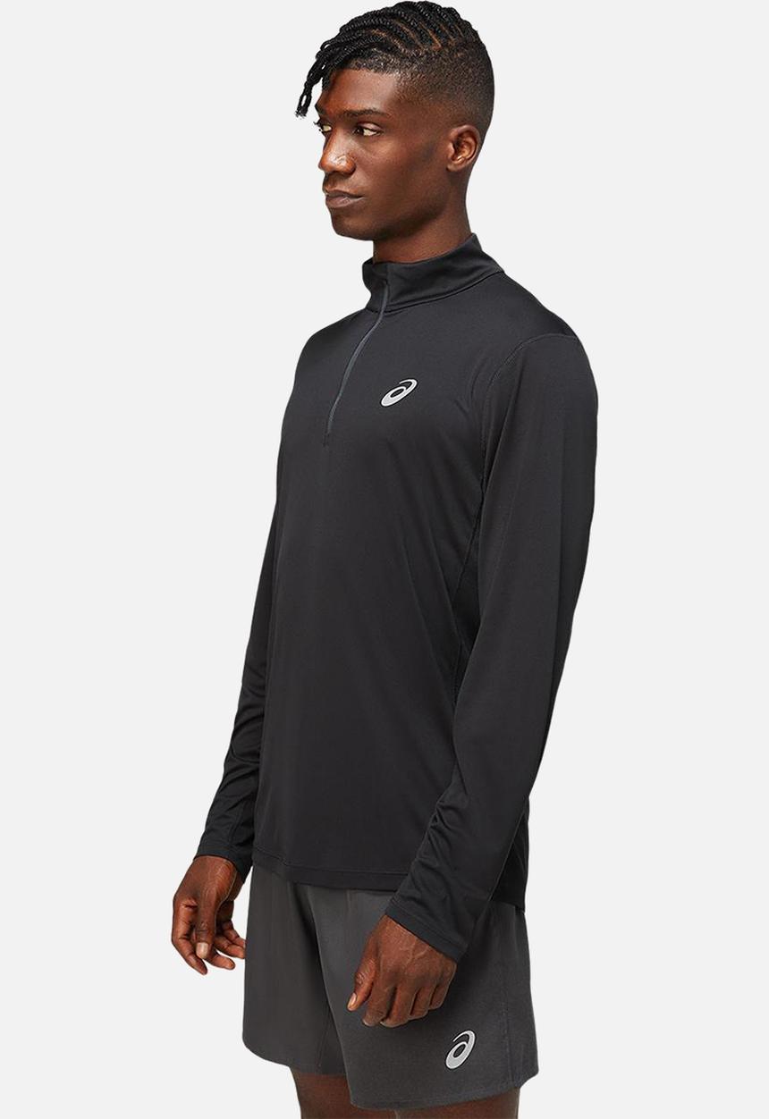 ASICS - Core long sleeve 1/2 zip top - black