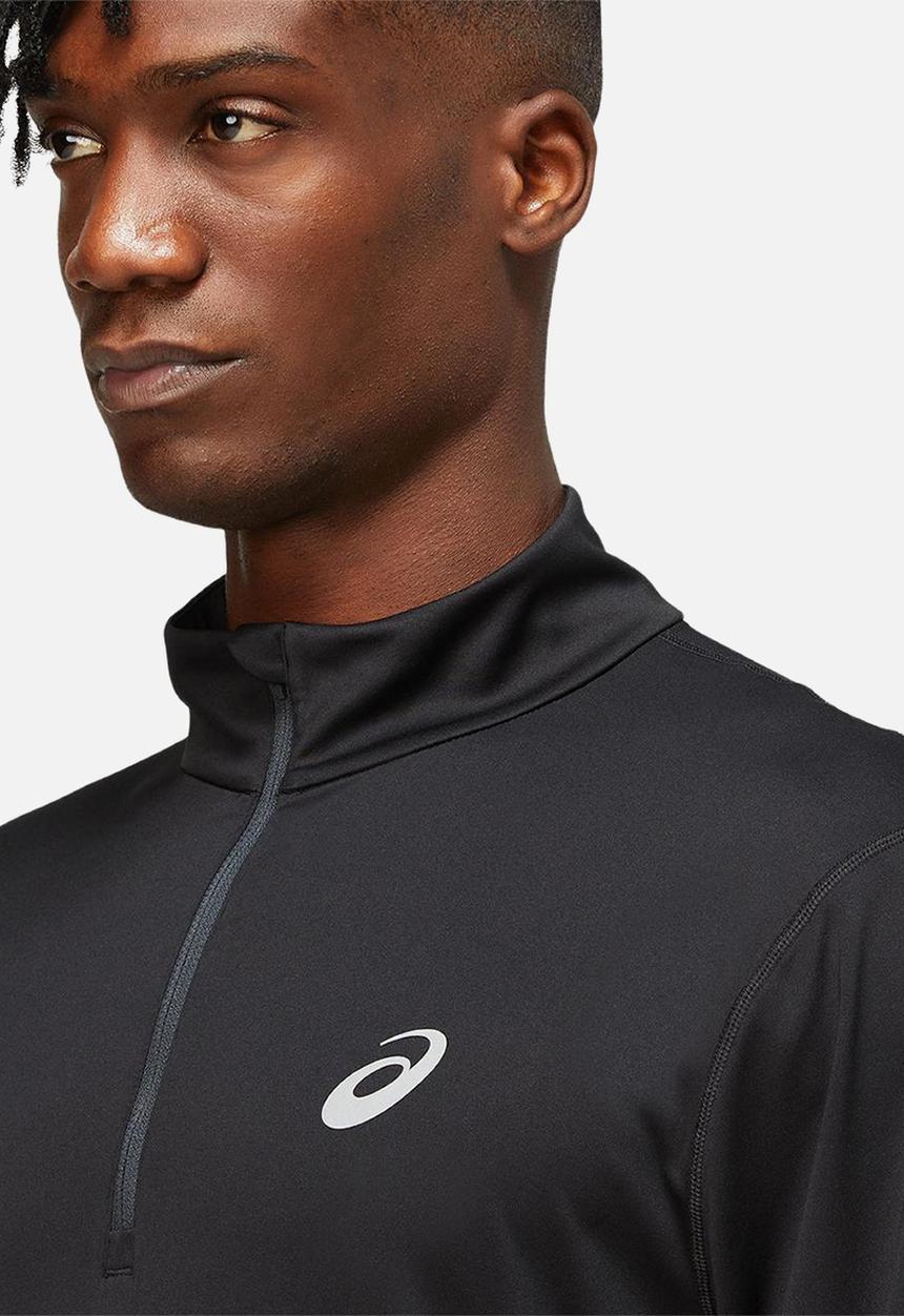 ASICS - Core long sleeve 1/2 zip top - black