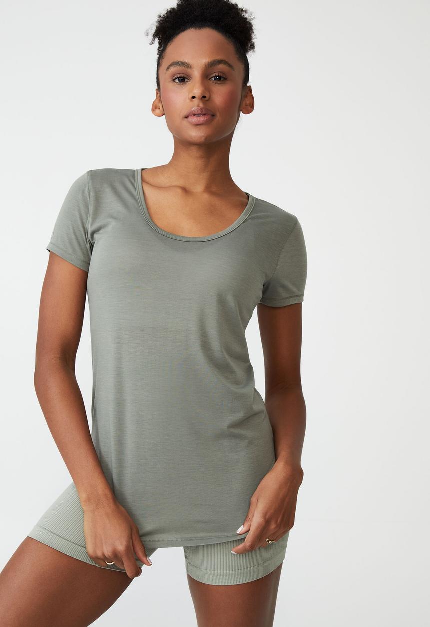 Cotton On - Gym t shirt - green haze