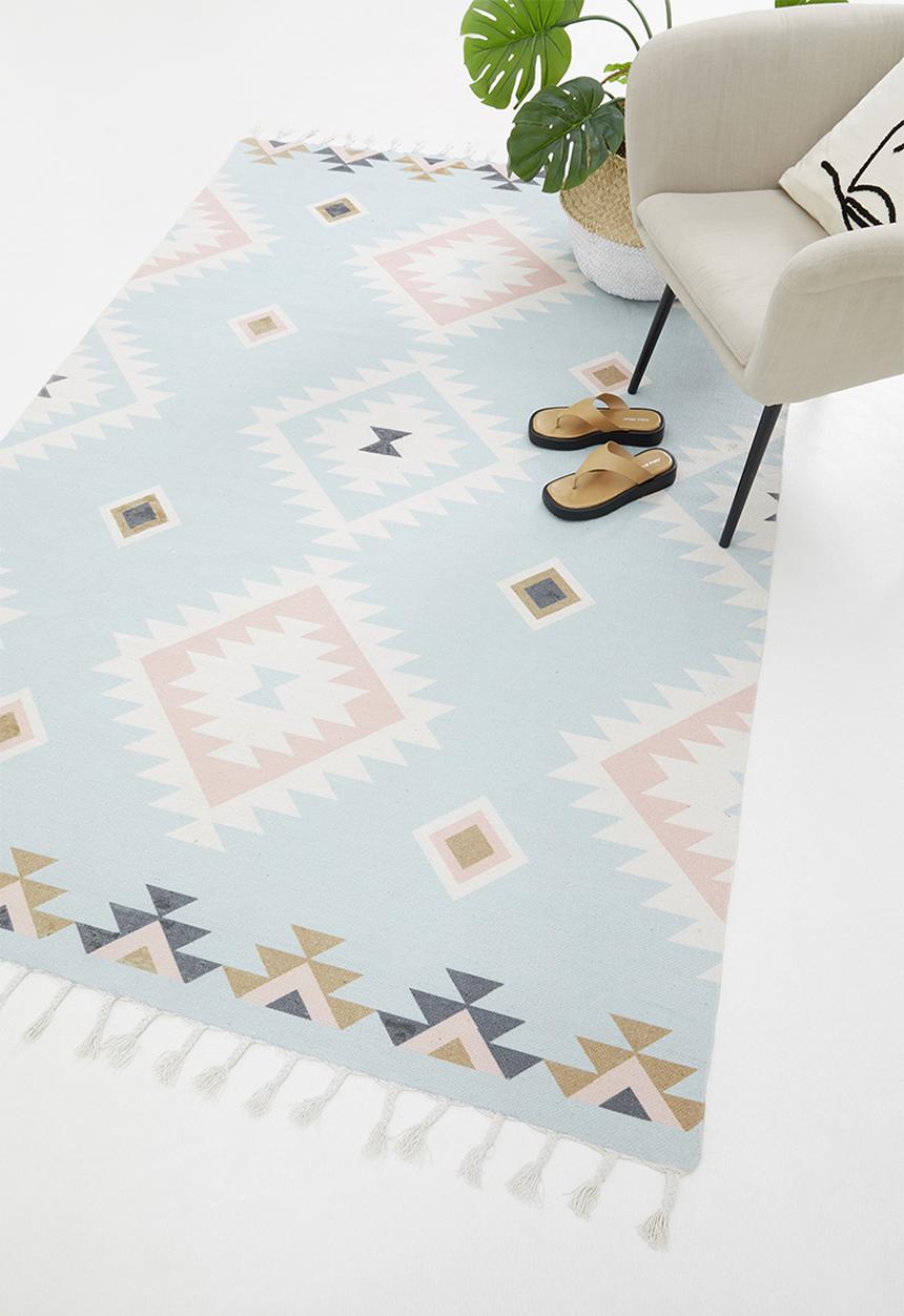 Sixth Floor - Ava printed geo rug - multi