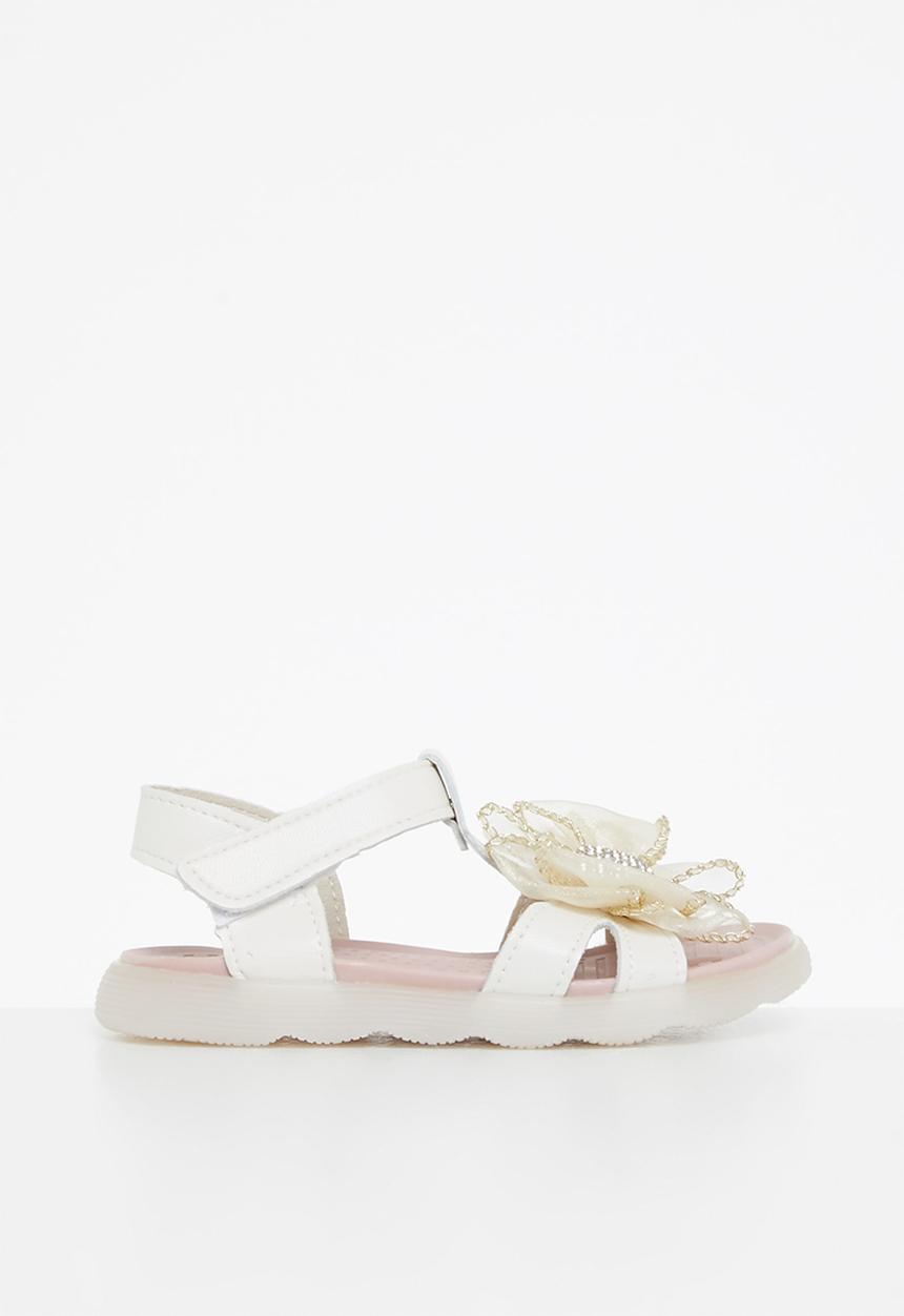 Pop Candy - Girls bow sandal - cream
