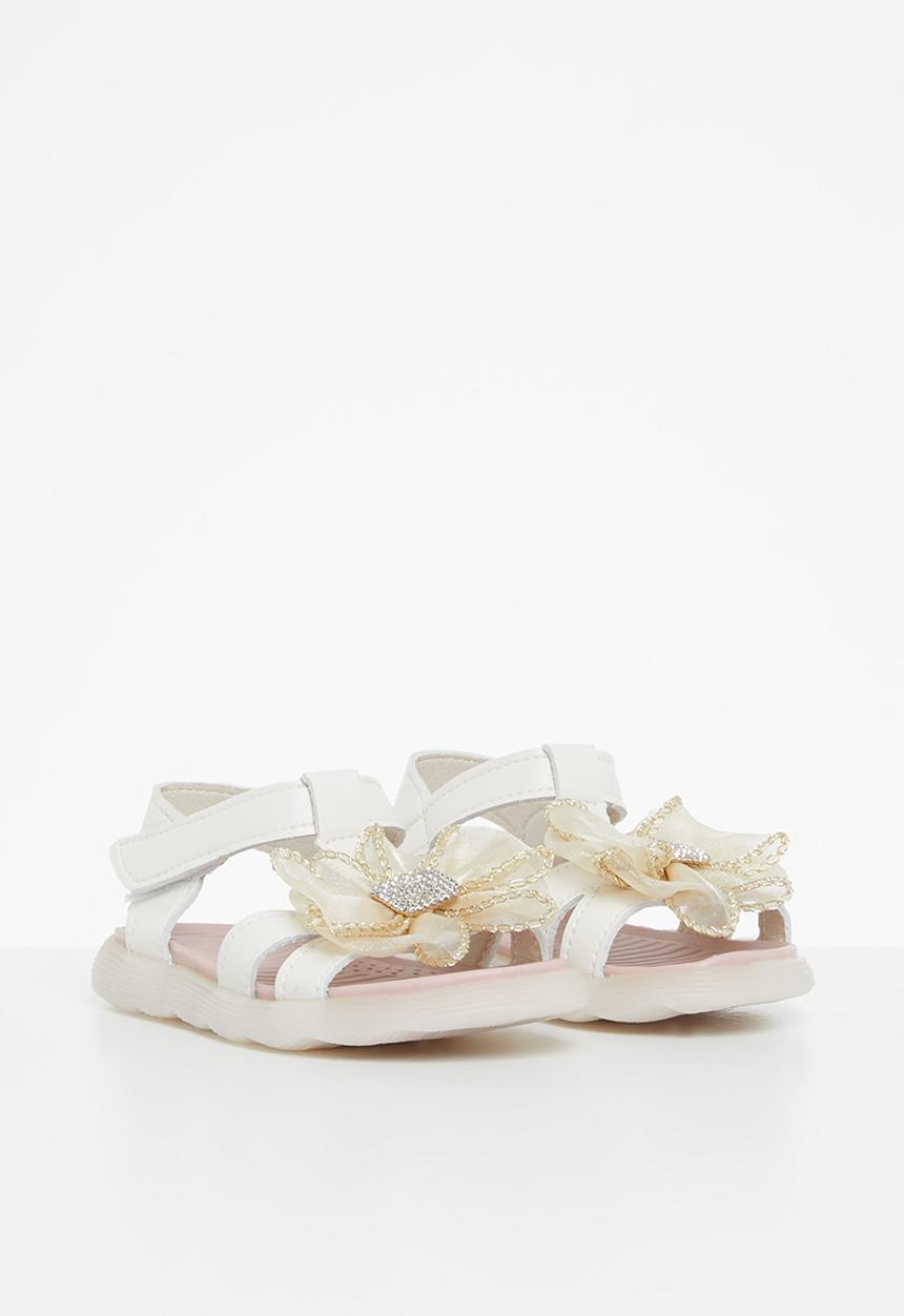 Pop Candy - Girls bow sandal - cream