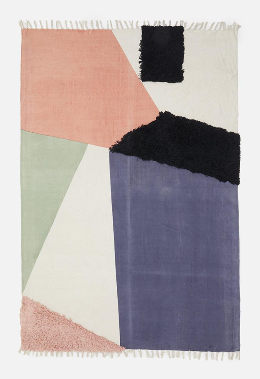 Sixth Floor - Rays overtufted cotton rug - multi