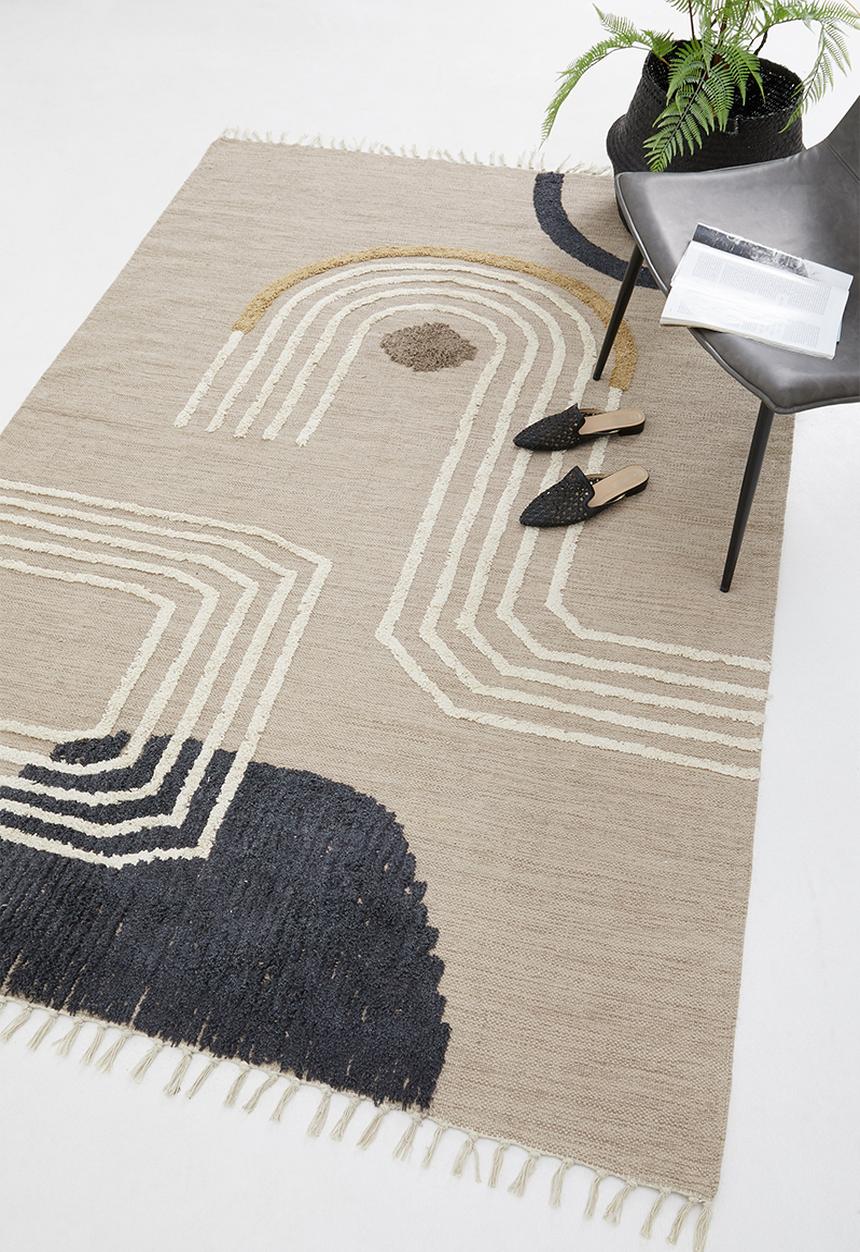 Sixth Floor - Trails overtufted cotton rug - multi