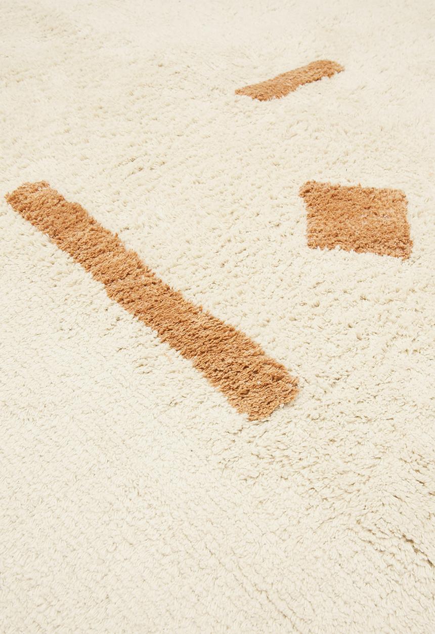 Sixth Floor - Shapes tufted rug - rust
