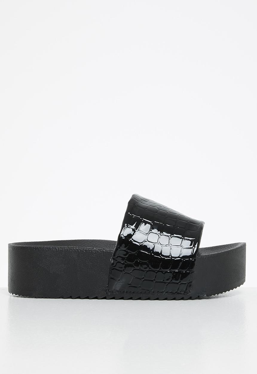 Superbalist - Camela flatform slide - black