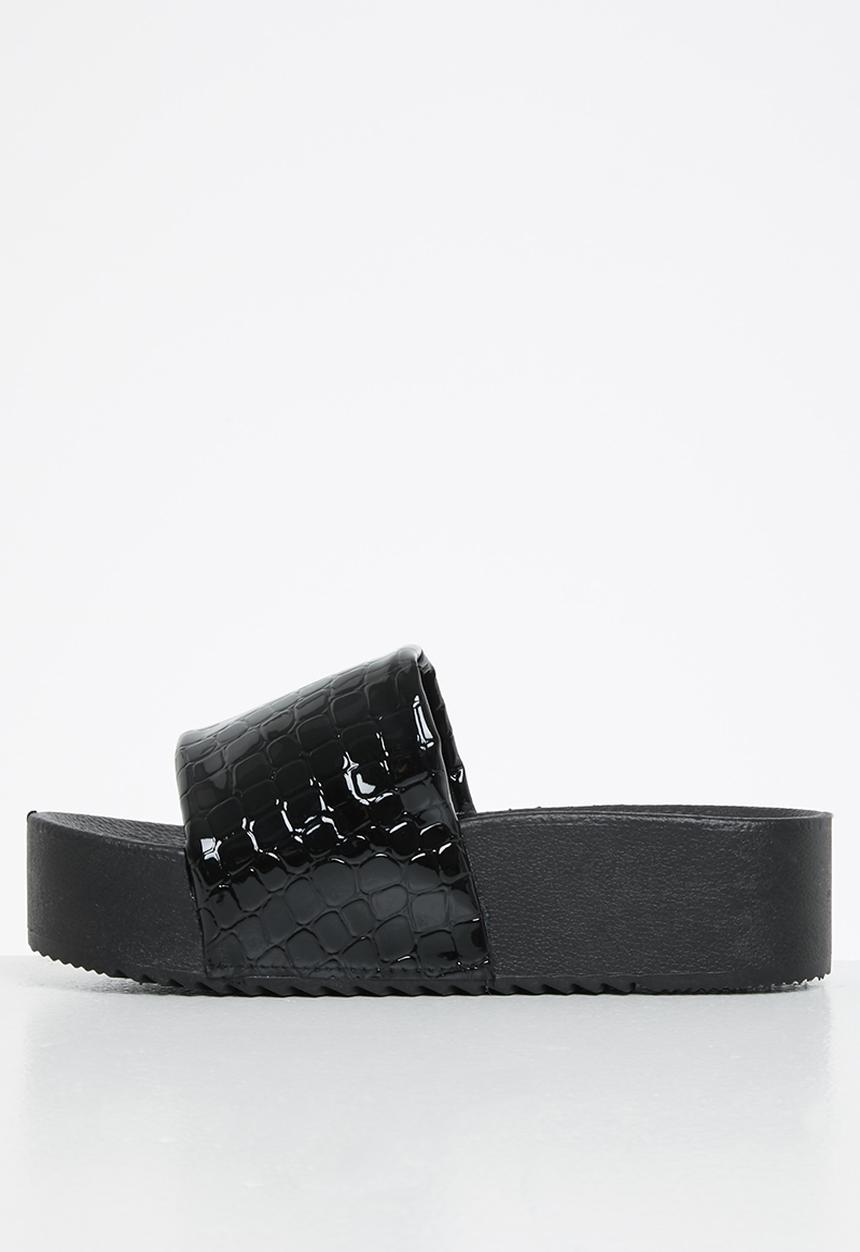 Superbalist - Camela flatform slide - black