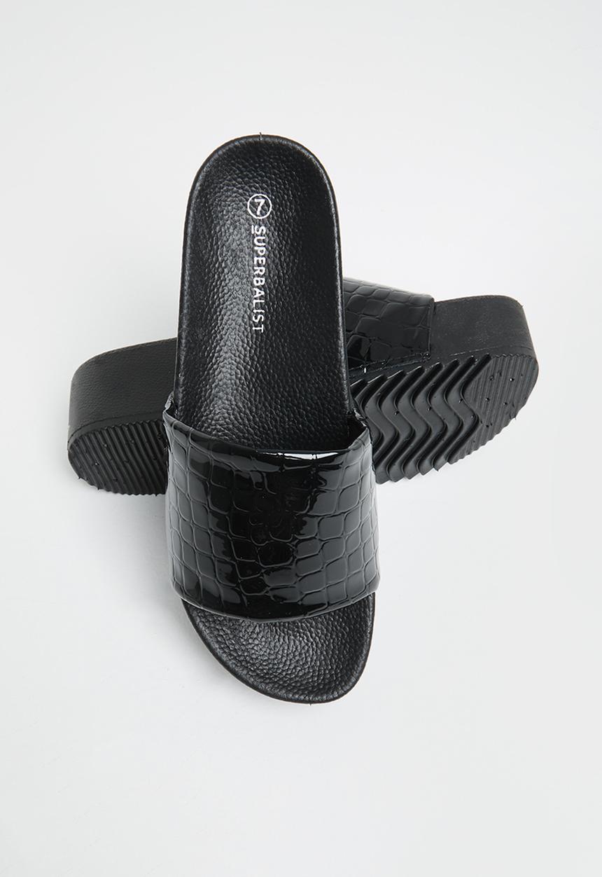 Superbalist - Camela flatform slide - black