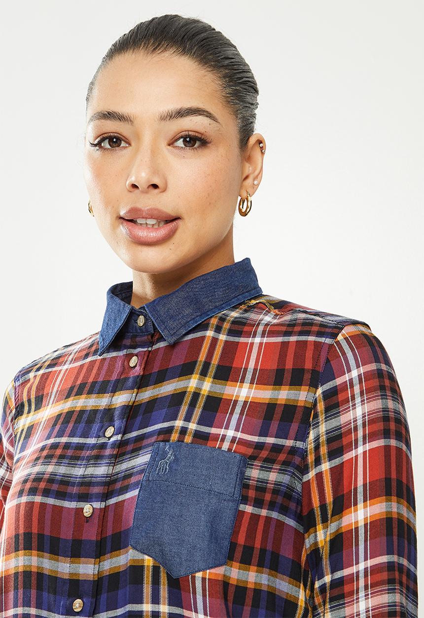 POLO - Rose check shirt - multi 