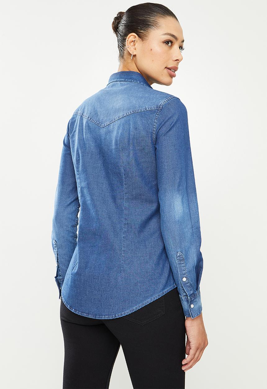 POLO - Robyn western shirt - dark wash