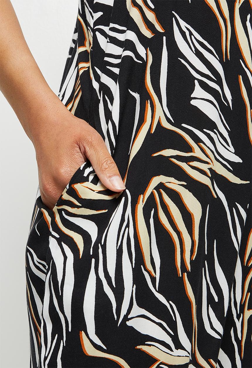 edit - Oversized harem woven jumpsuit - multi