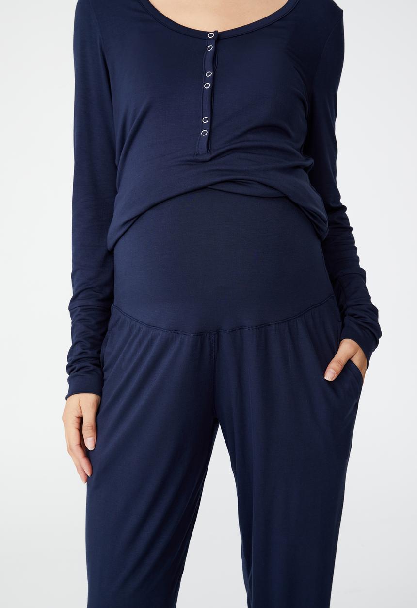 Cotton On - Sleep recovery maternity pant - midnight sky