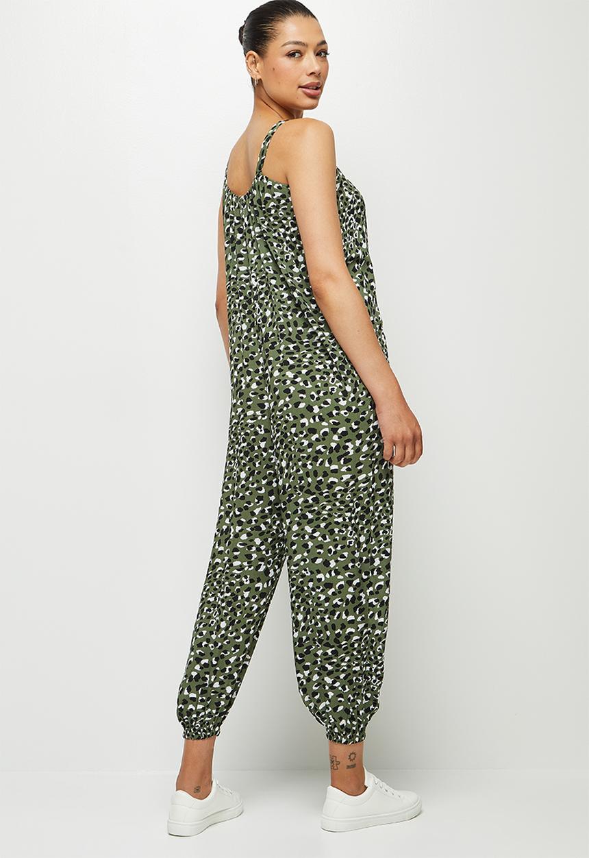 edit - Oversized harem woven jumpsuit - multi