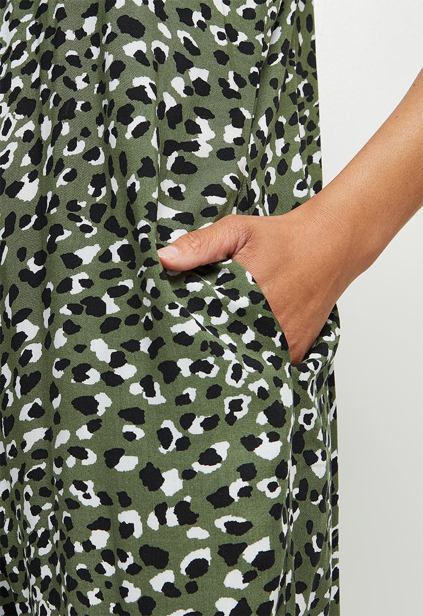 edit - Oversized harem woven jumpsuit - multi