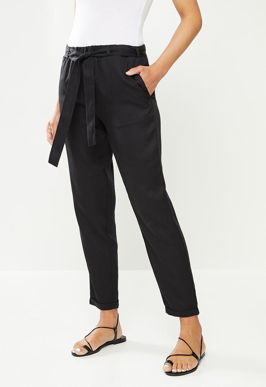 POLO - Erica tencel pant - black