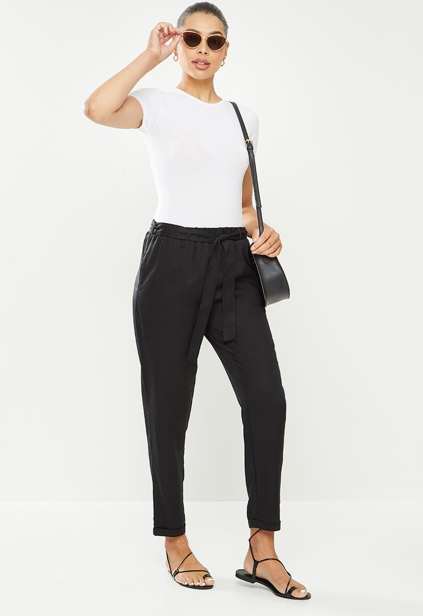 POLO - Erica tencel pant - black