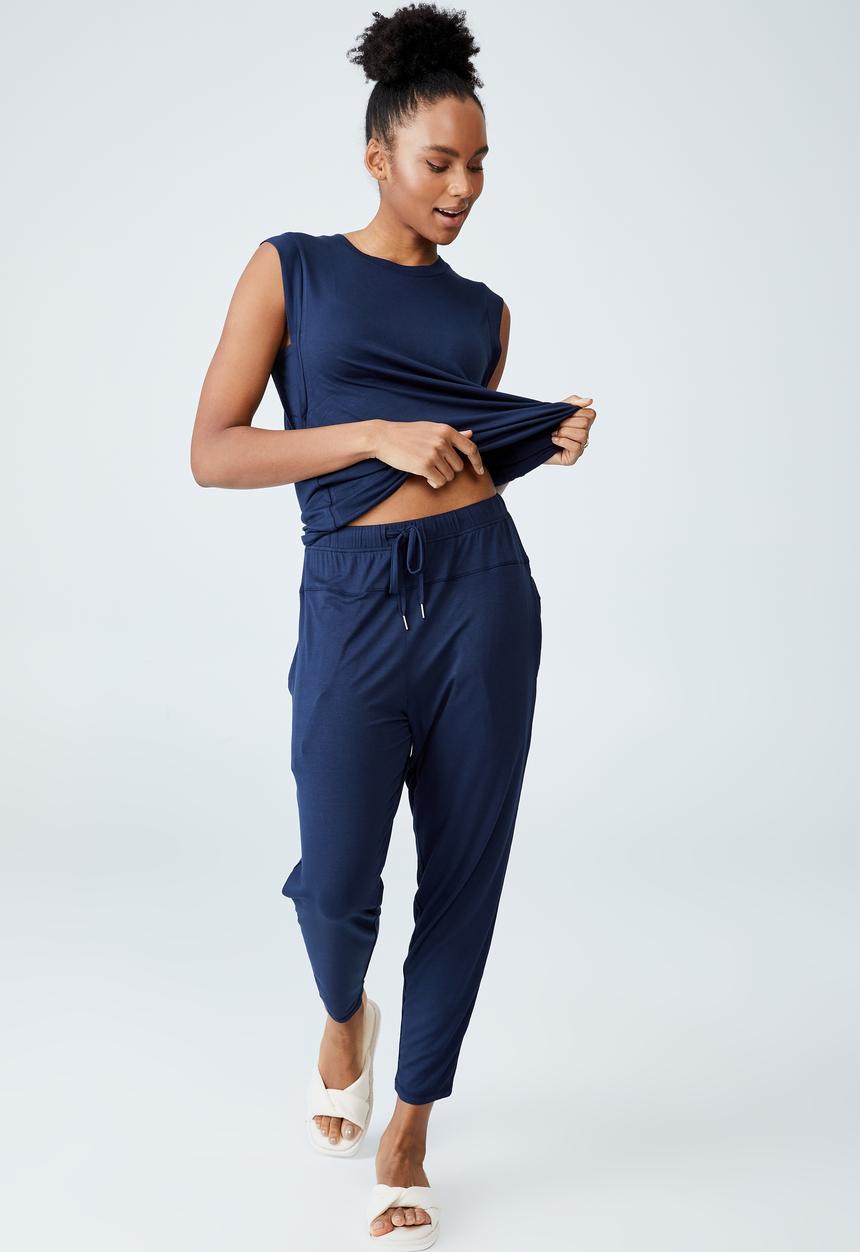 Cotton On - Sleep recovery pant - midnight sky