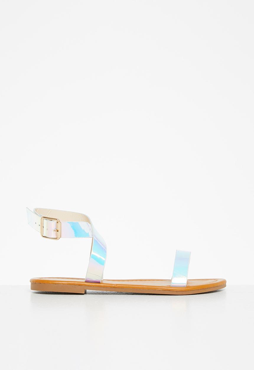 Rebel Republic - Tweens metallic sandal - silver