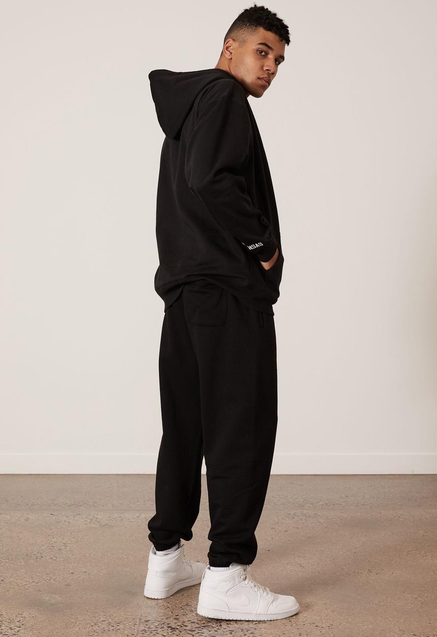 Factorie - Oversized graphic hoodie - black