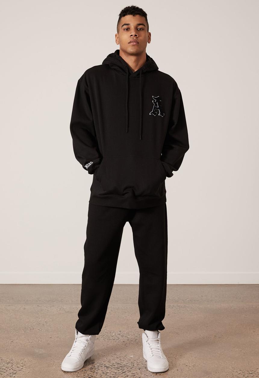 Factorie - Oversized graphic hoodie - black