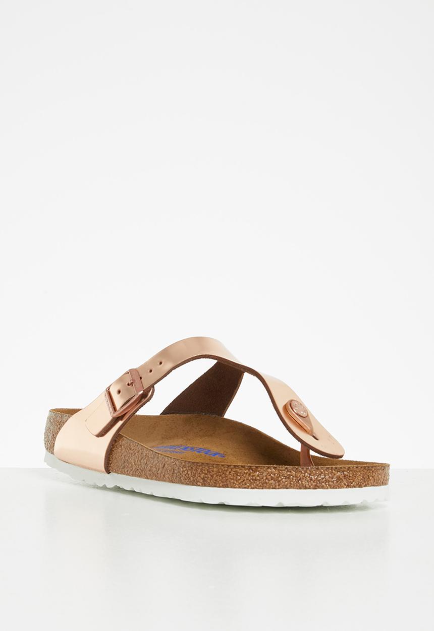 Birkenstock - Gizeh bs leather regular - metallic copper