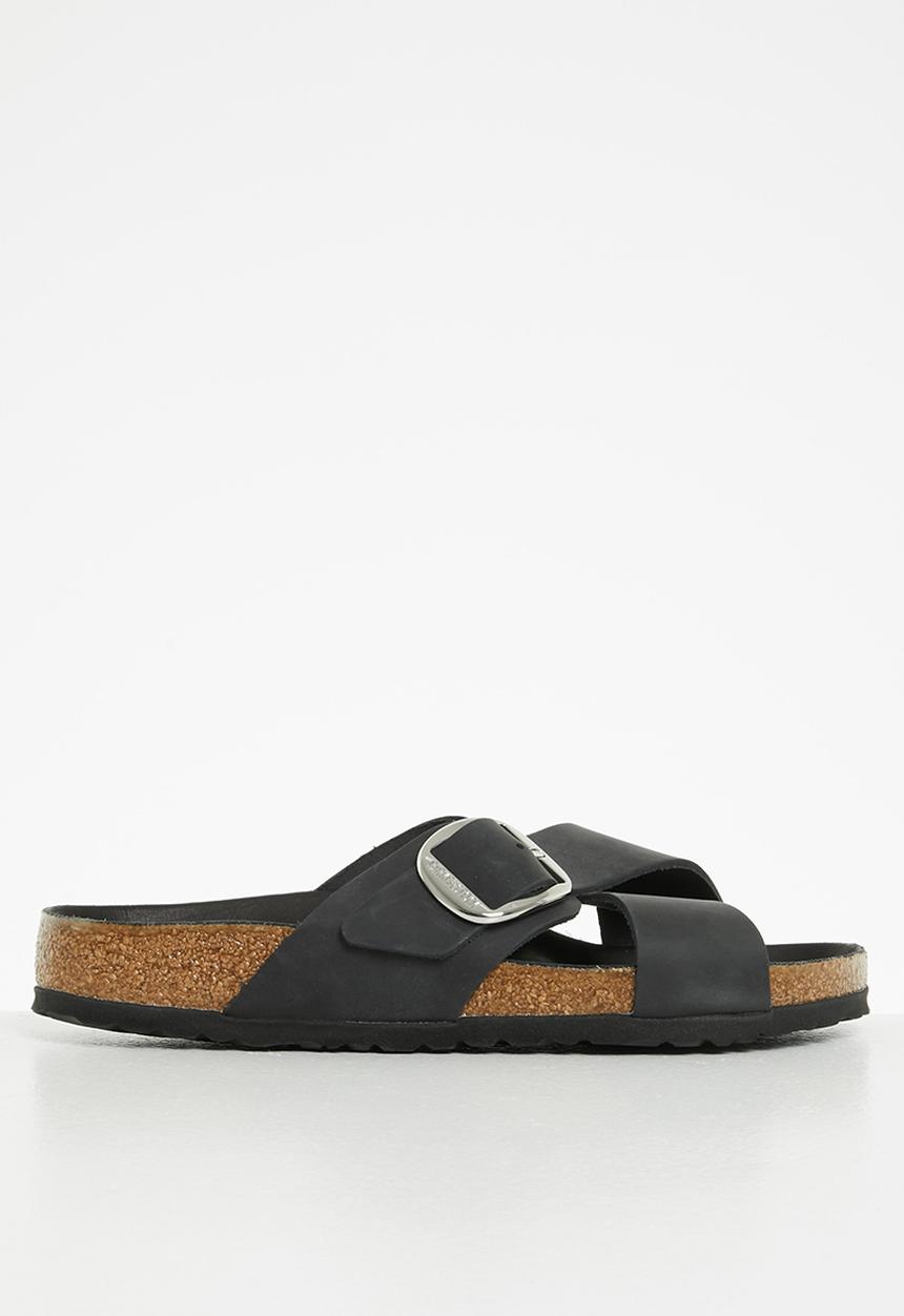 Birkenstock - Siena big buckle oiled leather regular - black