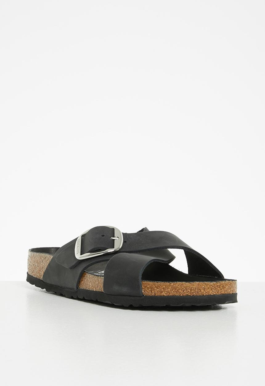 Birkenstock - Siena big buckle oiled leather regular - black