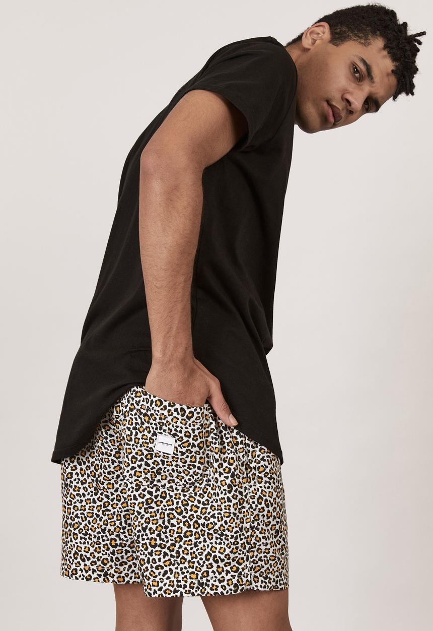 Factorie - Resort short - cheetah pop